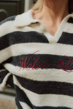 Marina Striped Varsity Sweater
