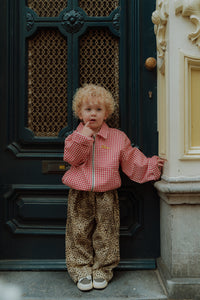 Poppy Red Check Jacket Mini *Pre-Order