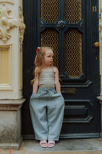 Ash Grey Ribbed Tank Top Mini