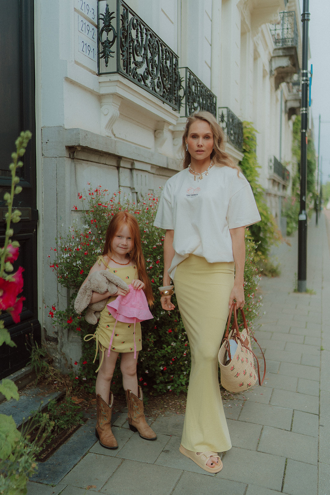 Woman and girl wearing Wolvie summer sets