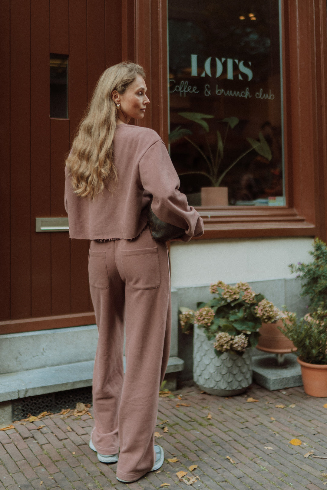 Oversized mauve lounge set by Wolvie