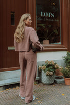 Oversized mauve lounge set by Wolvie